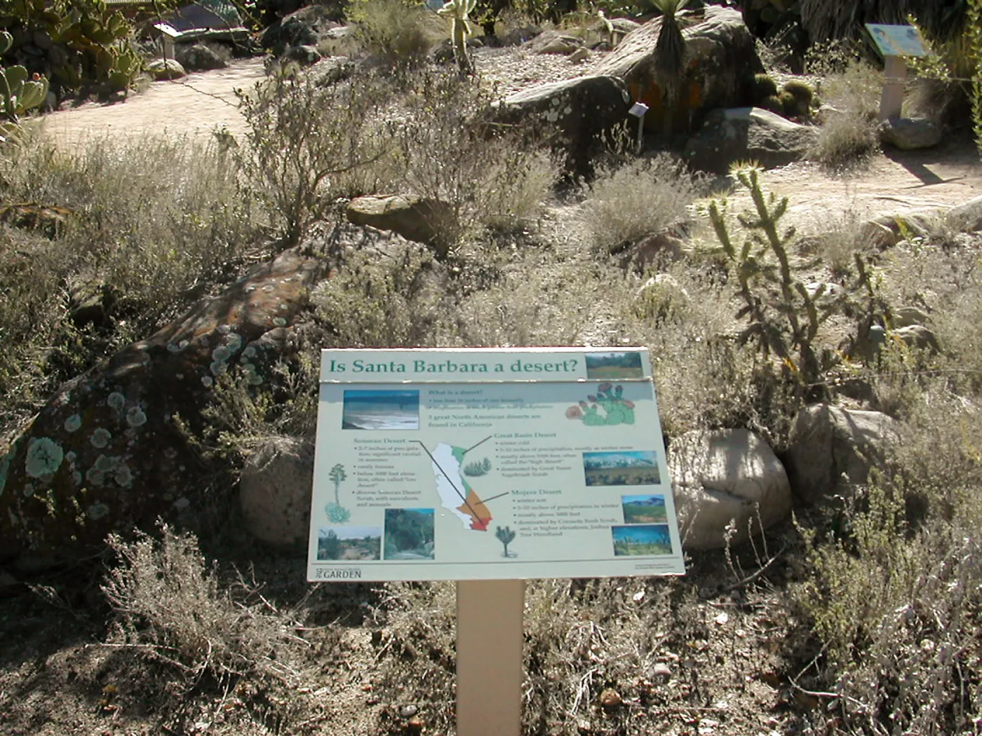 â€œIs Santa Barbara a Desert?â€ interpretive signage