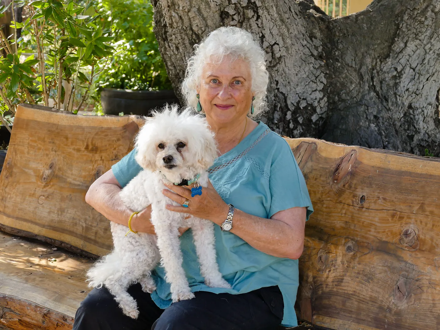 Trails â€˜n' Tails 2018 doggie lookalike winners Susan Clark and Simone