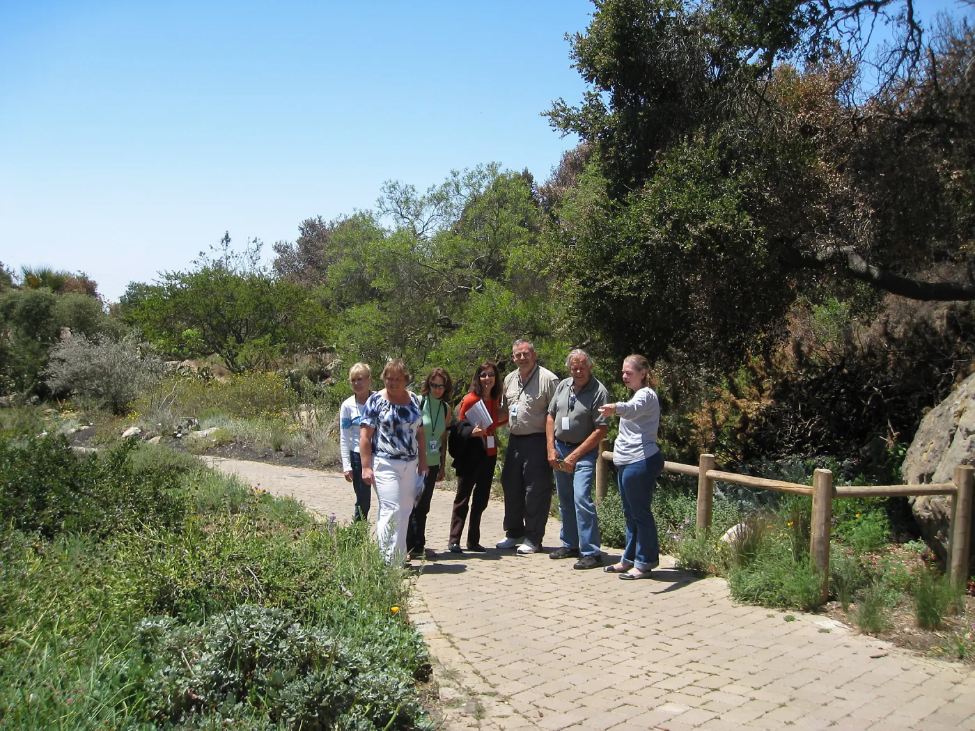 Joan Evans leading a tour