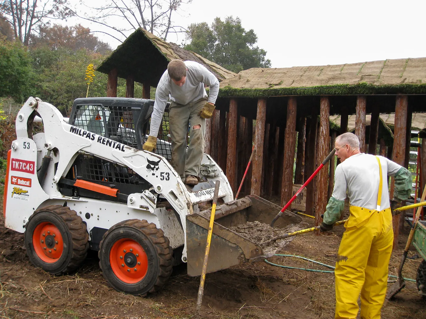 Construction of Herb Parker's â€˜Haven' labyrinth