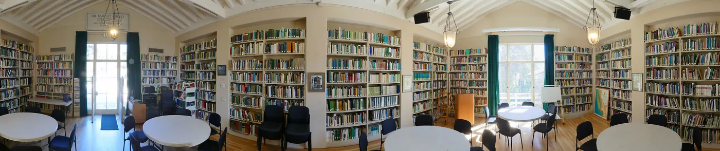 Blaksley Library interior panorama