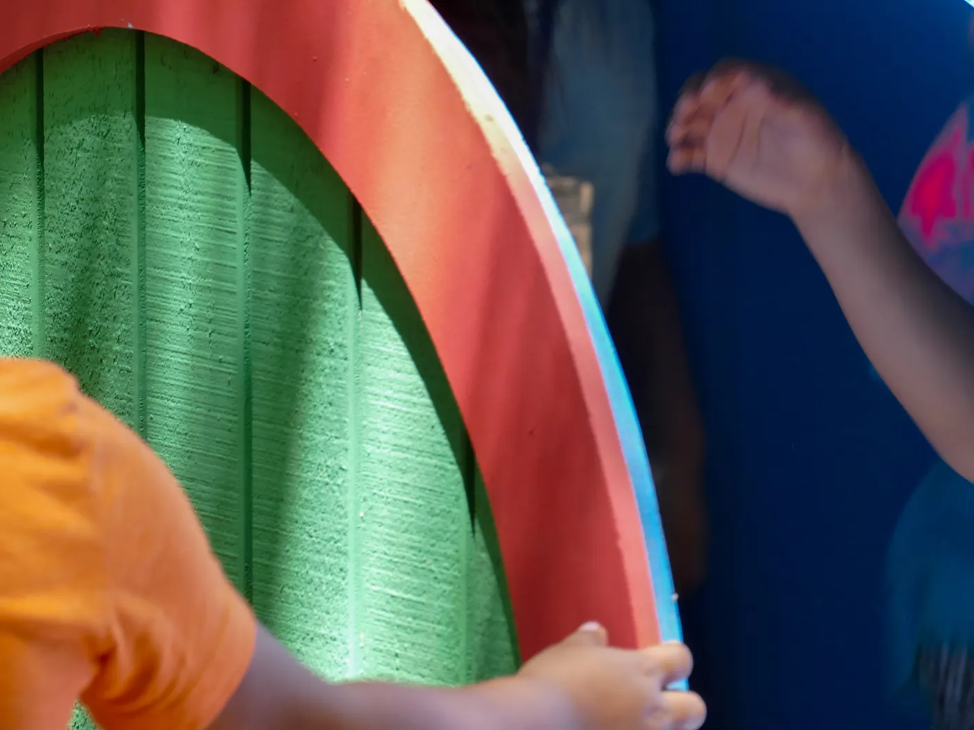 Children from the Santa Barbara Unified School District Expanded Learning Center at the Halfling House casita