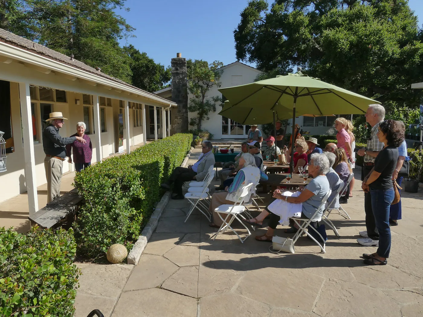 Dedication ceremony for â€œAfter the Rainsâ€ mosaic by Patti Jacquemain
