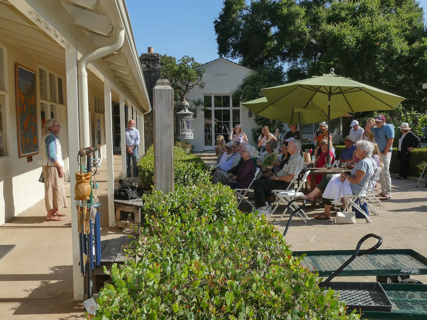 Dedication ceremony for â€œAfter the Rainsâ€ mosaic by Patti Jacquemain