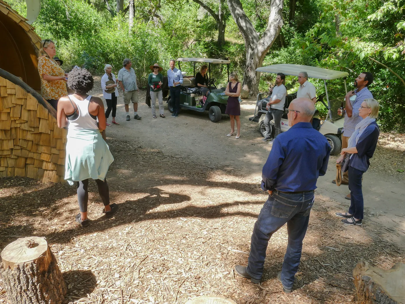 Garden's Board of Trustees visit the Garden Casitas