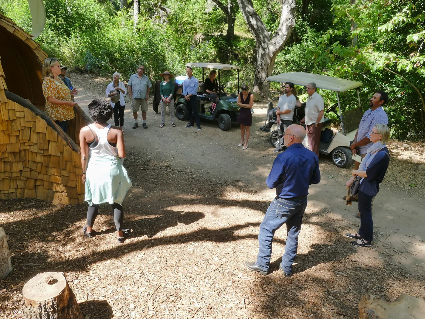 Garden's Board of Trustees visit the Garden Casitas