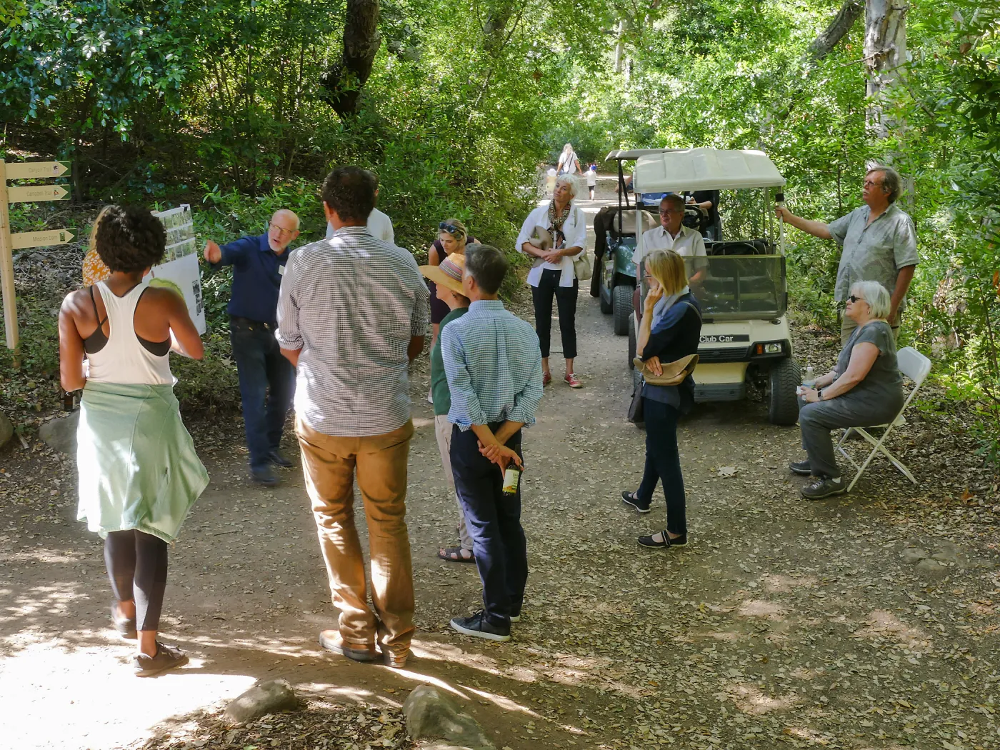 Garden's Board of Trustees visit the Garden Casitas