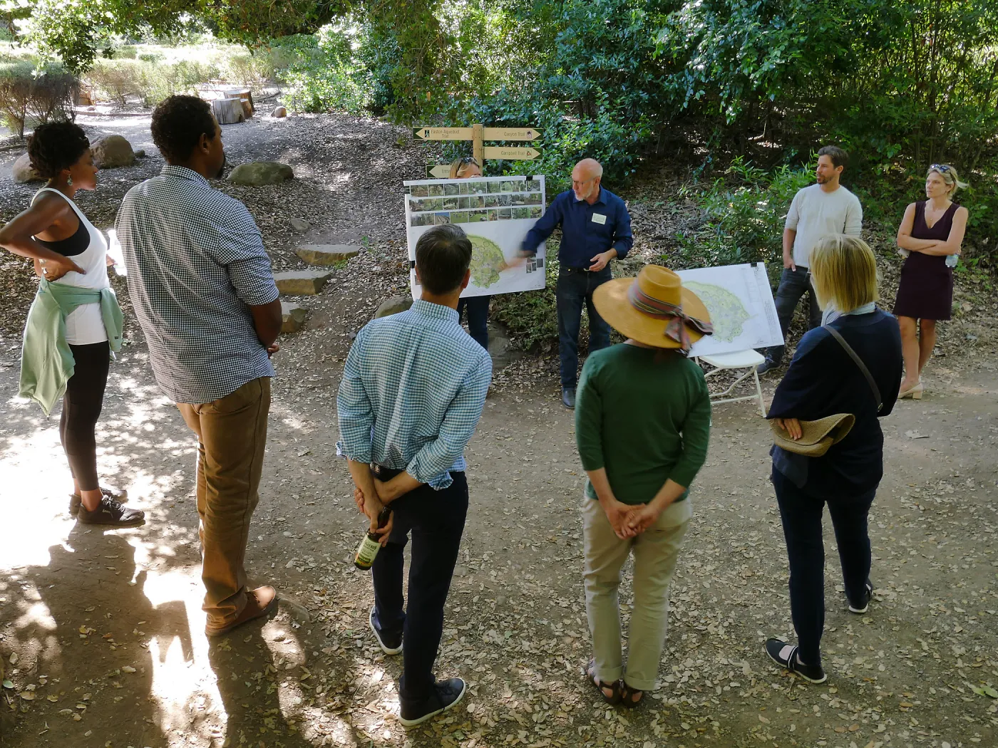 Garden's Board of Trustees visit the Garden Casitas