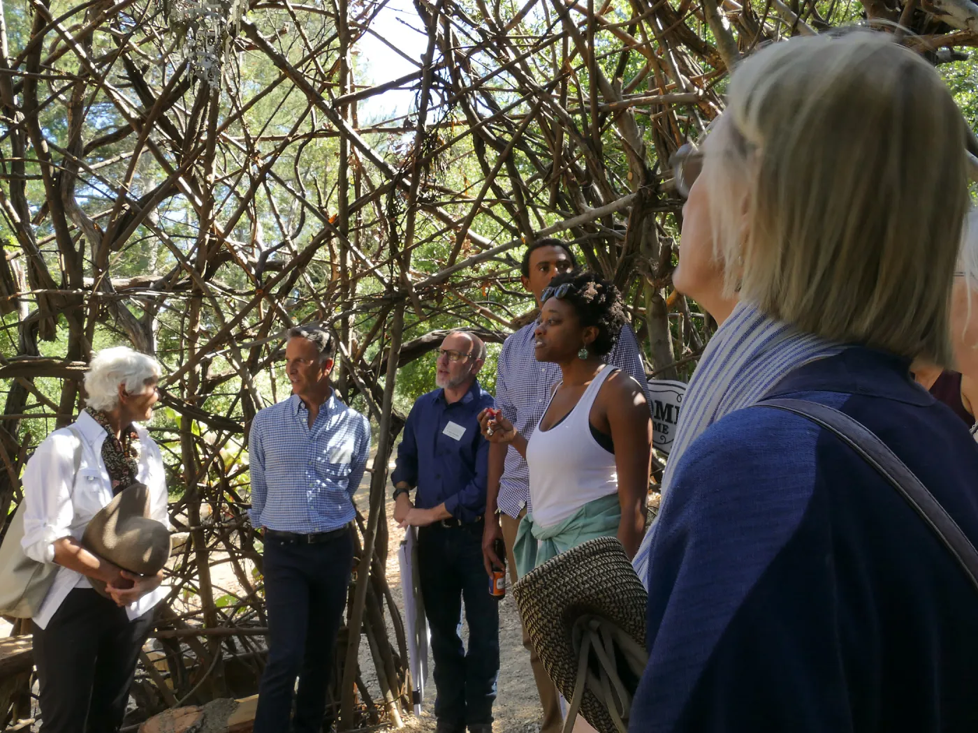 Garden's Board of Trustees visit the Garden Casitas