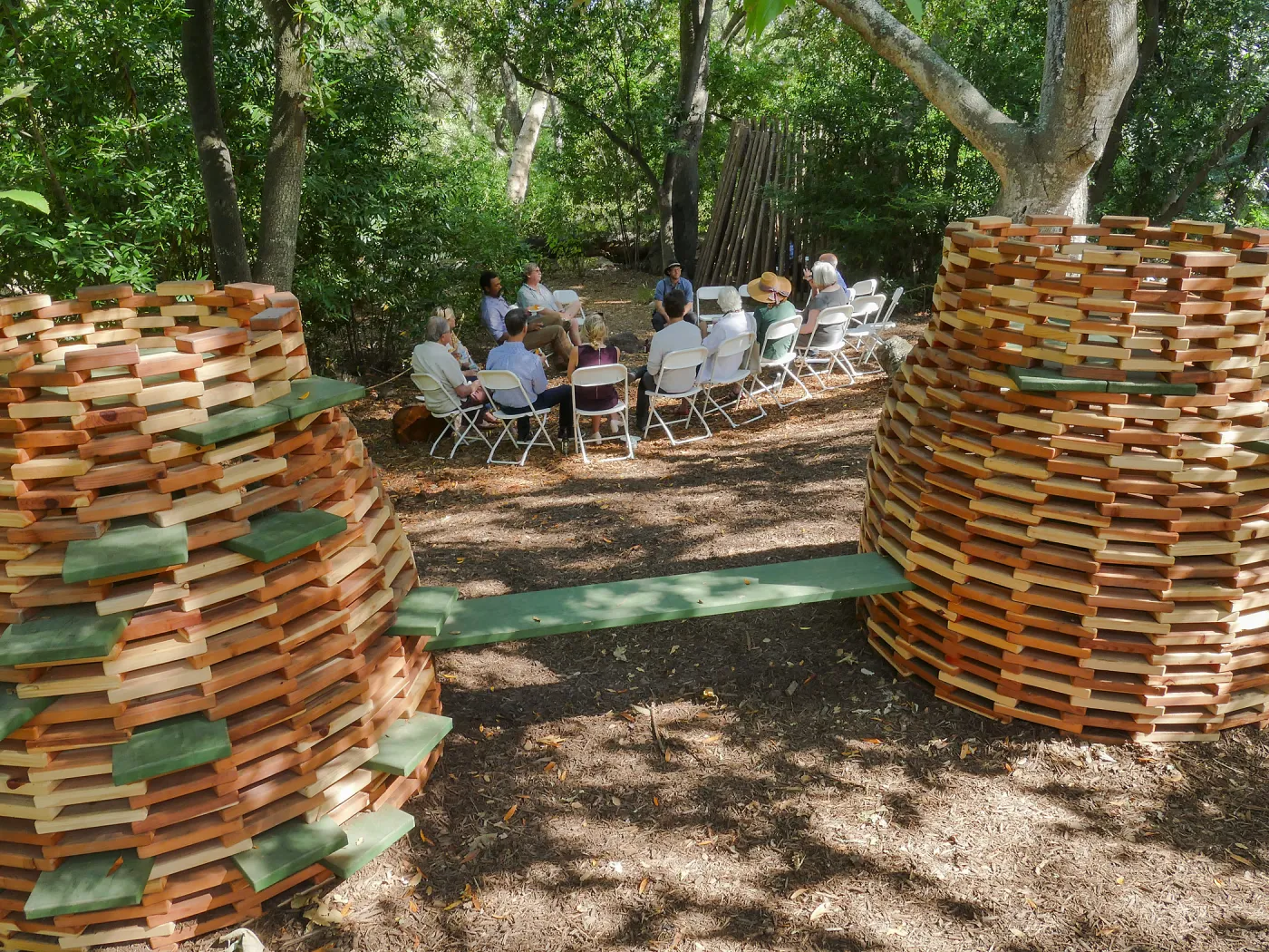Garden's Board of Trustees visit the Garden Casitas
