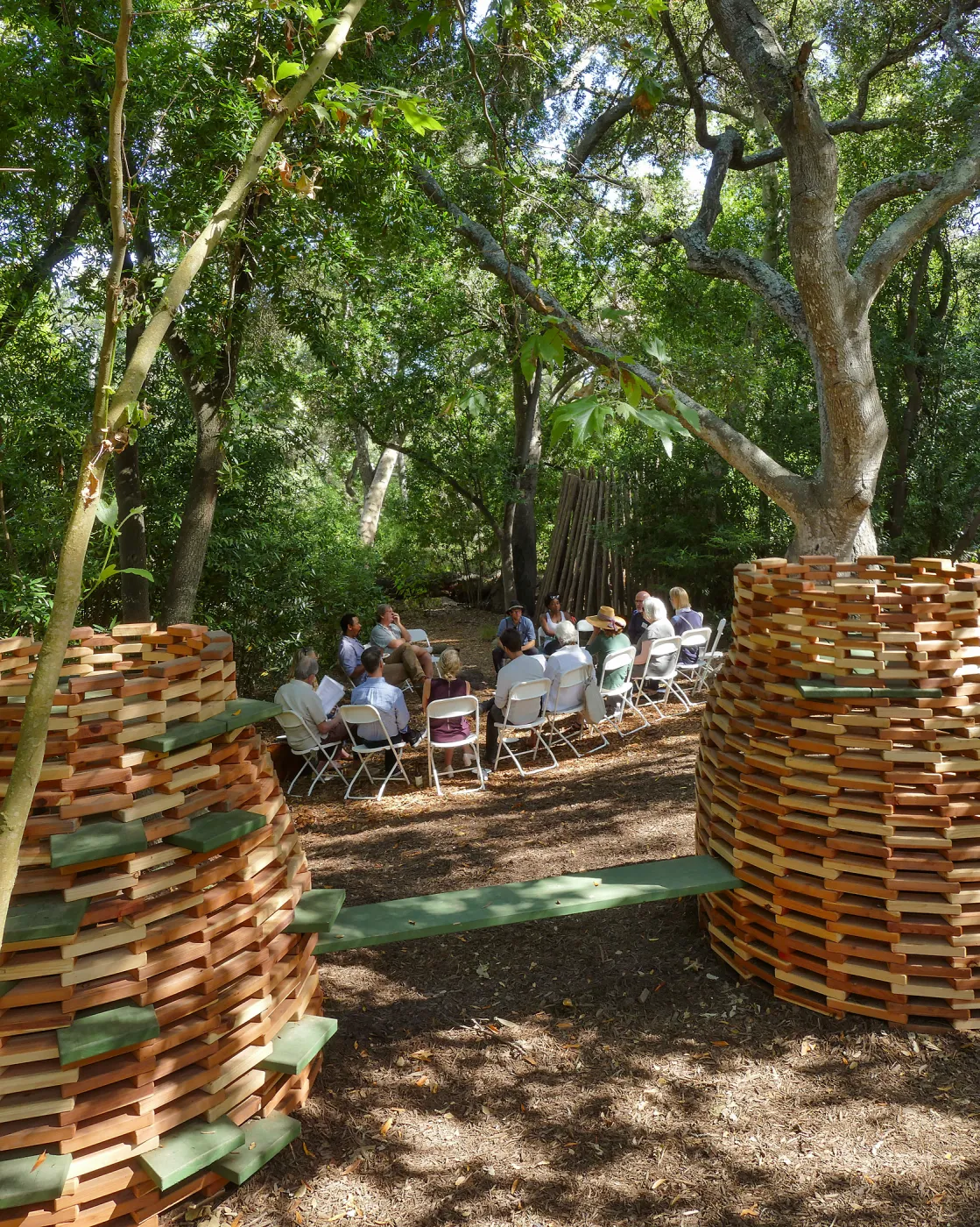 Garden's Board of Trustees visit the Garden Casitas