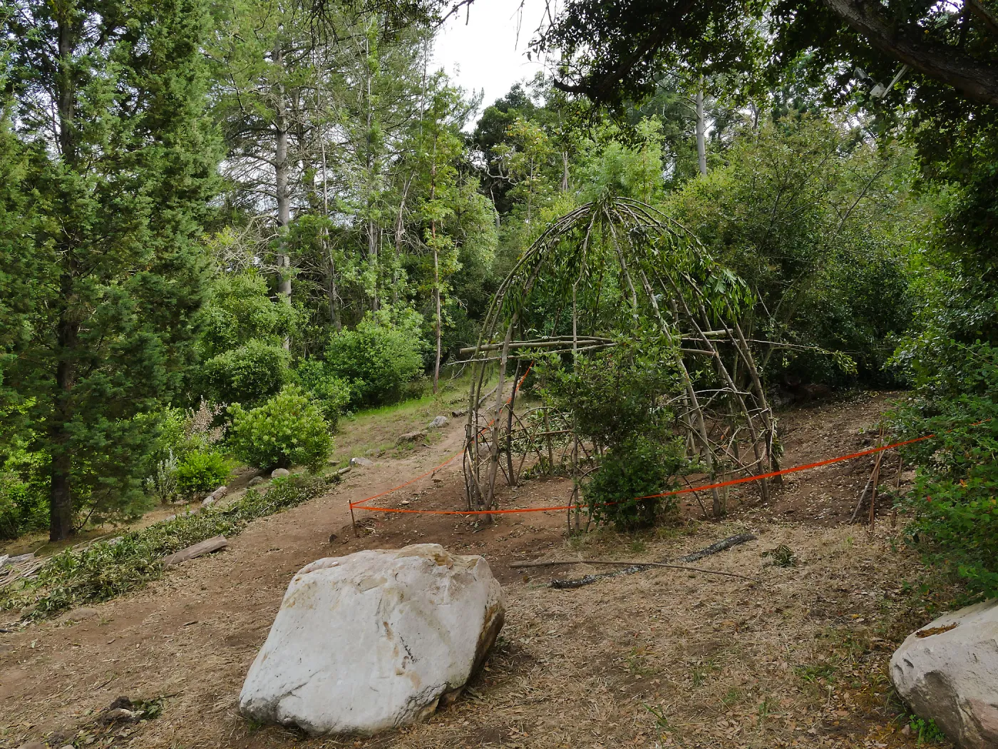 Big-Eared Woodrat House casita during construction