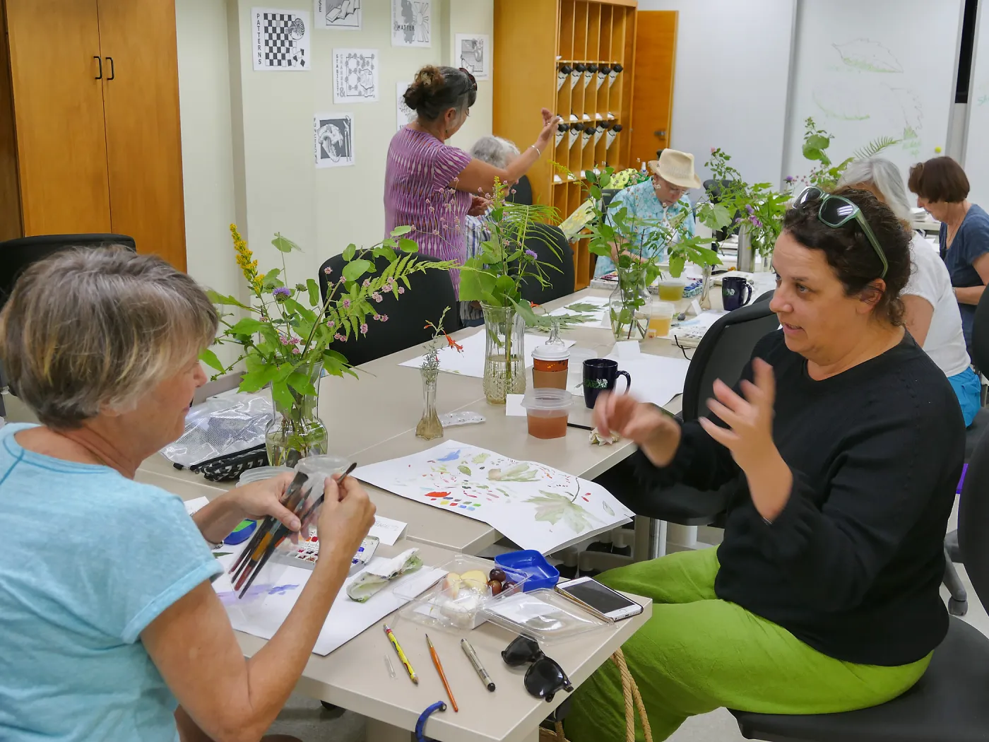 â€œPainting the Nativesâ€ watercolor class taught by Deborah Dal Zuffo