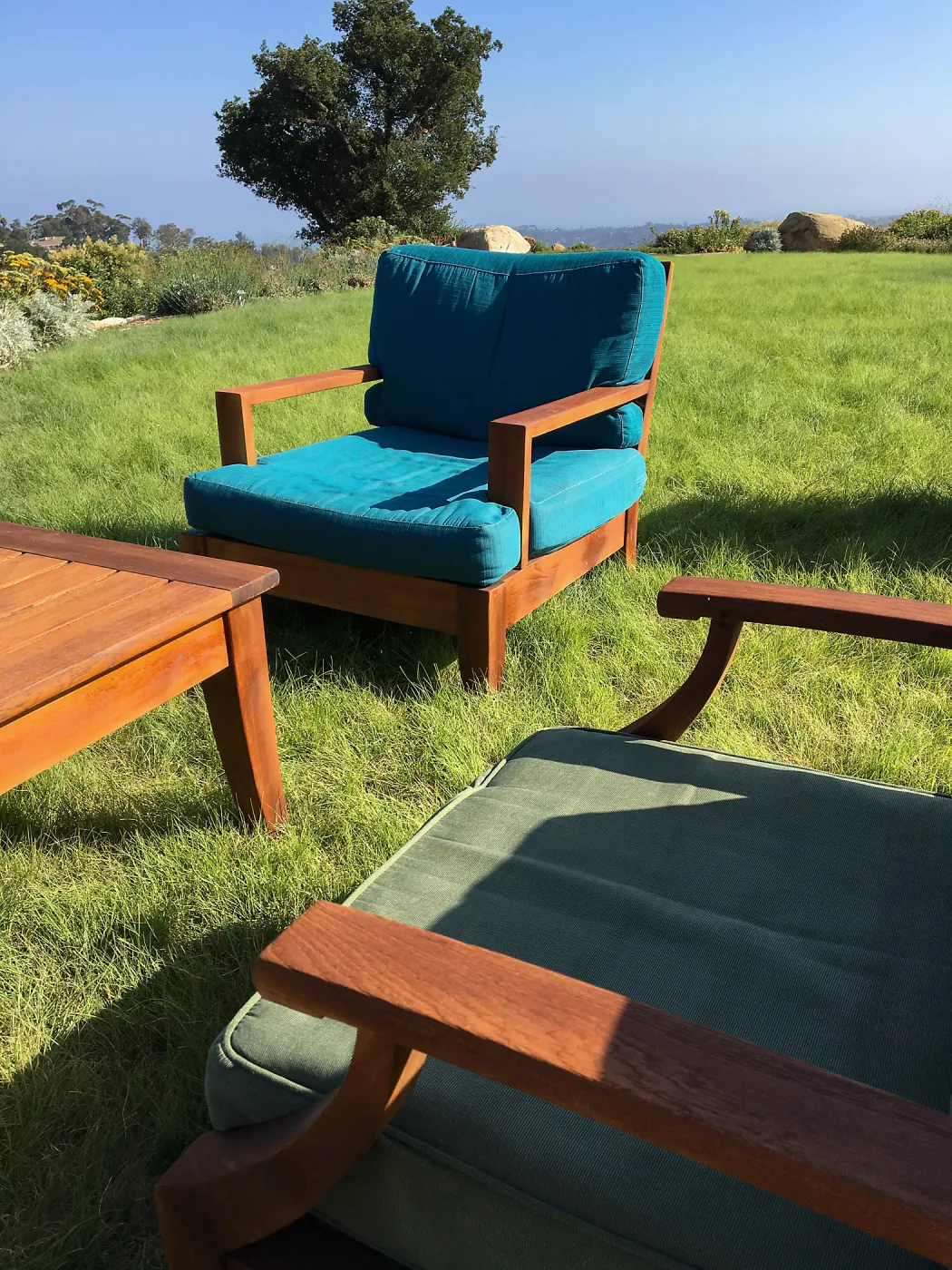 Outdoor furniture; Island View Garden