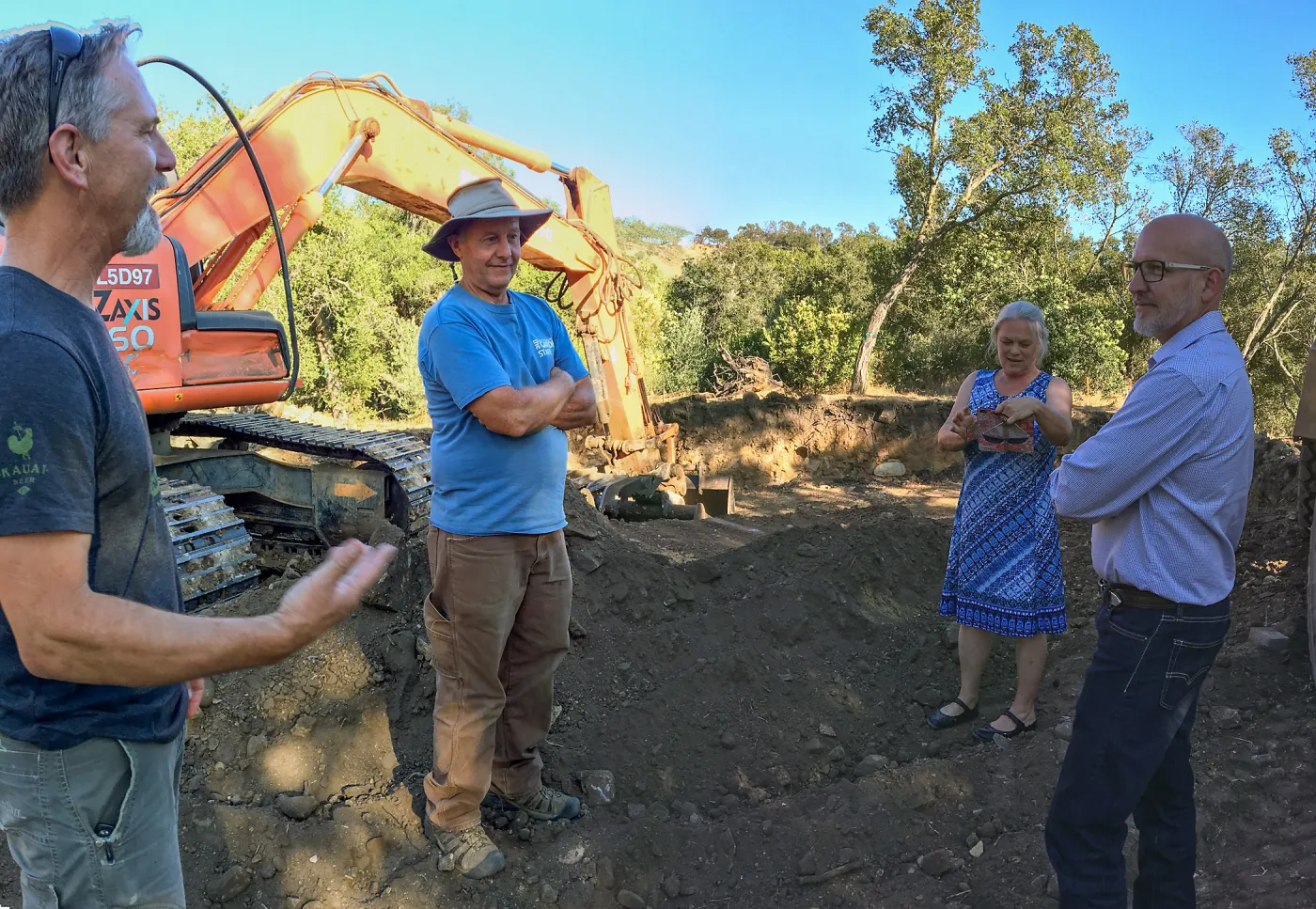 Hansen site, digging Hort Barn foundation