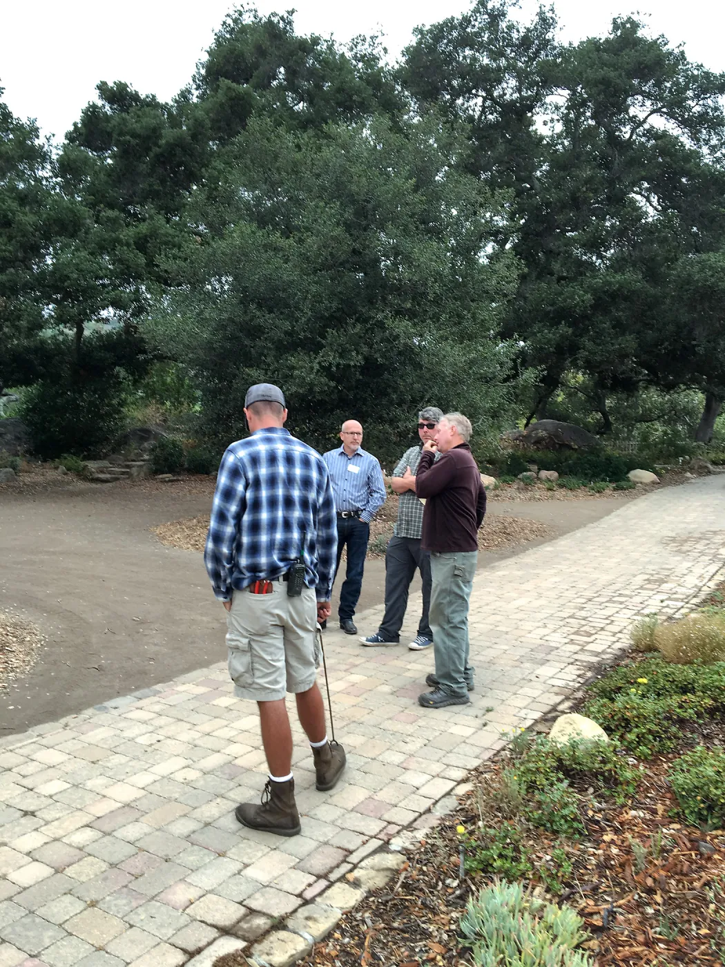 Discussing condition of Meadow Oaks