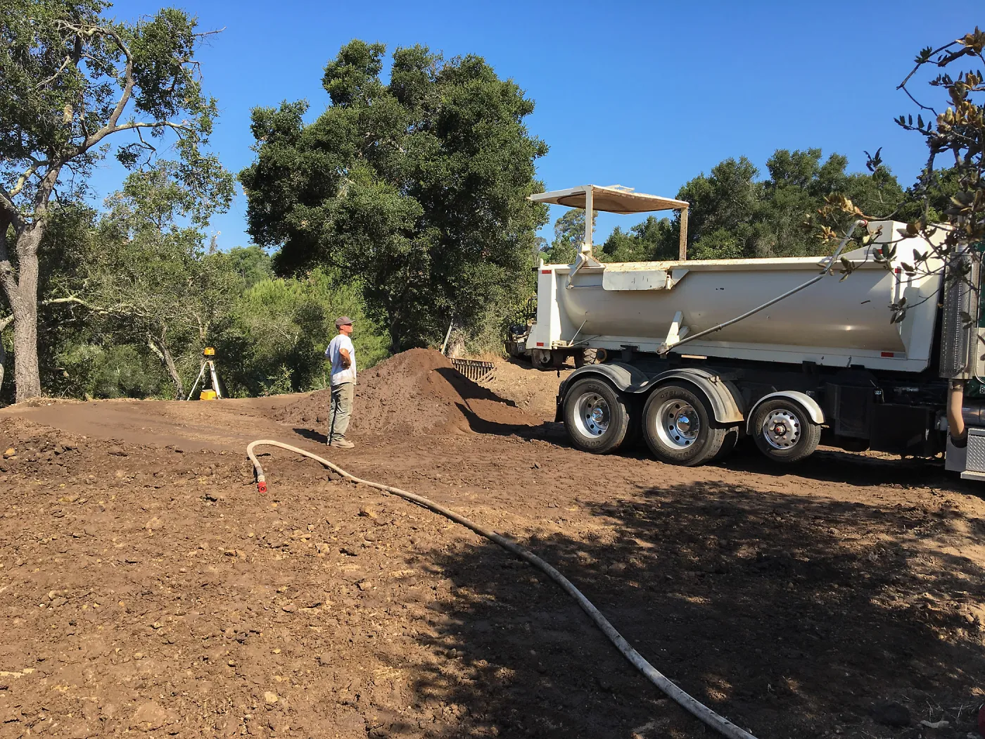 Hansen Site, start of Hort Barn building