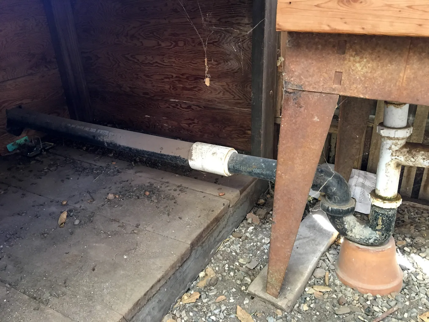 Repair of Garden Growers Lath House, southwest corner