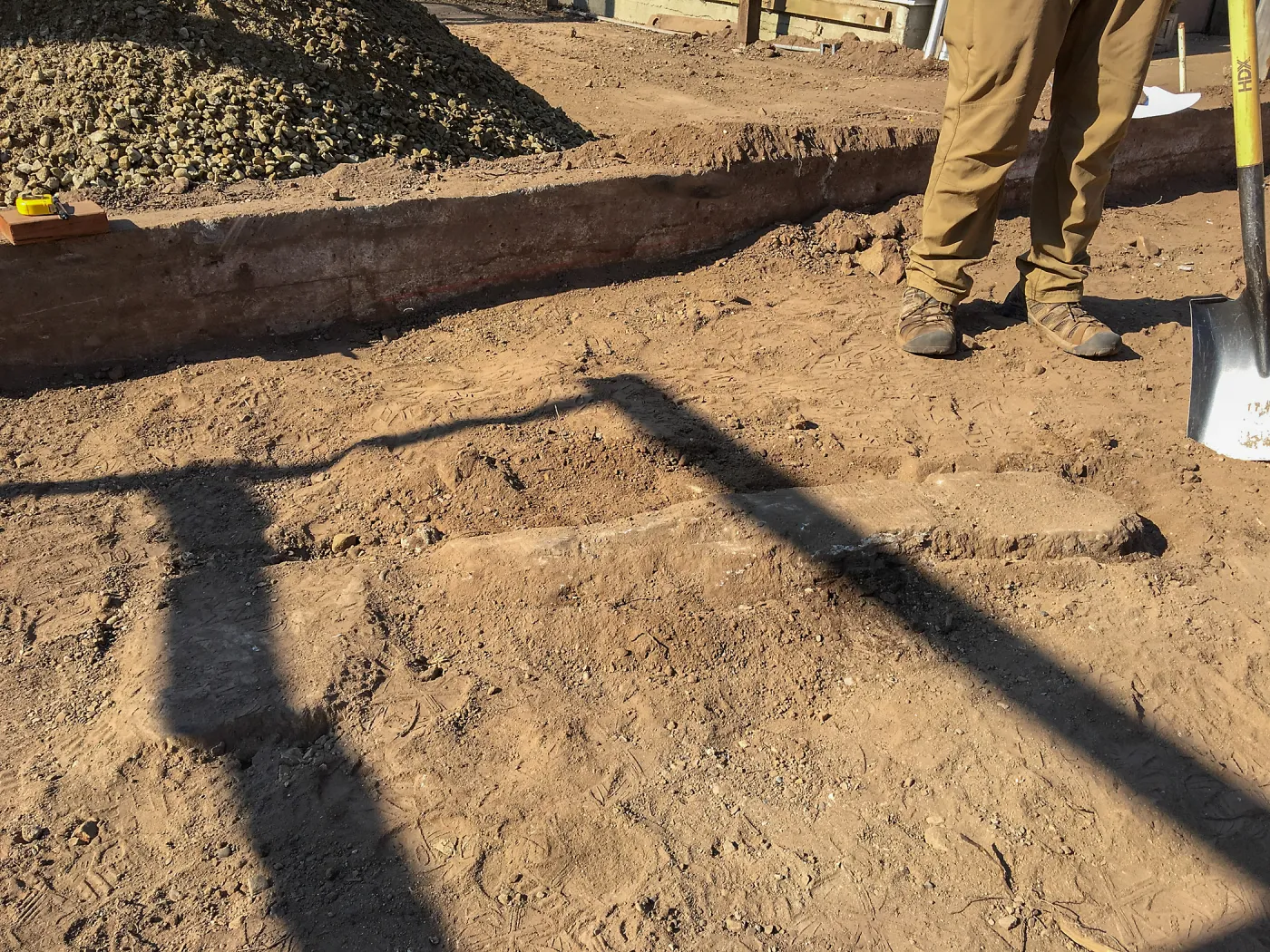 Repair of Garden Growers Lath House. Foundation of original bathrooms 