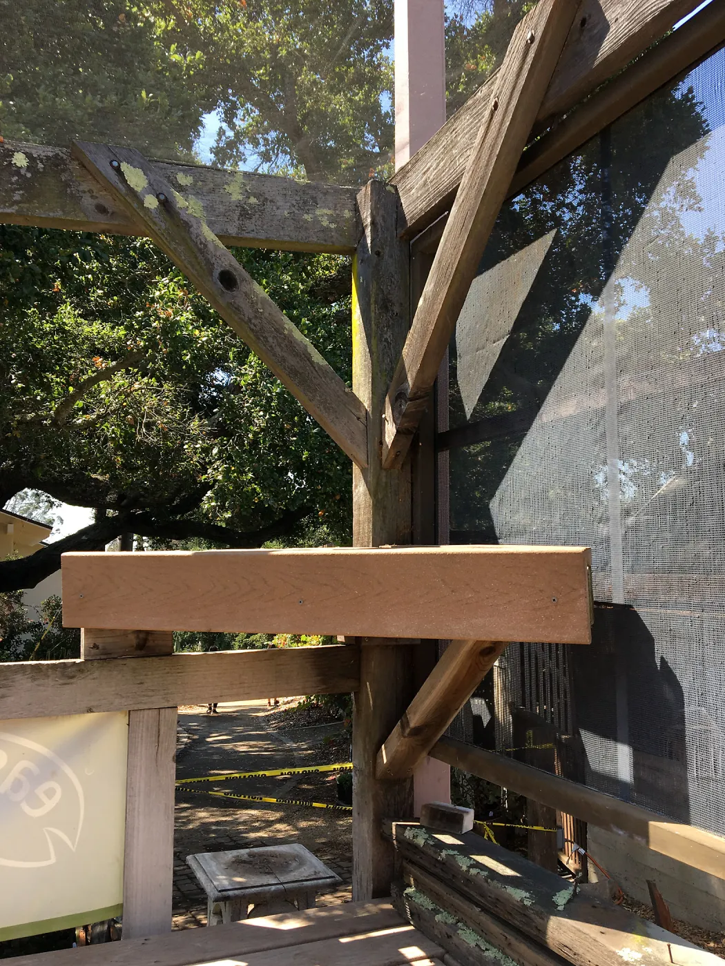 Repair of Garden Growers shade structure