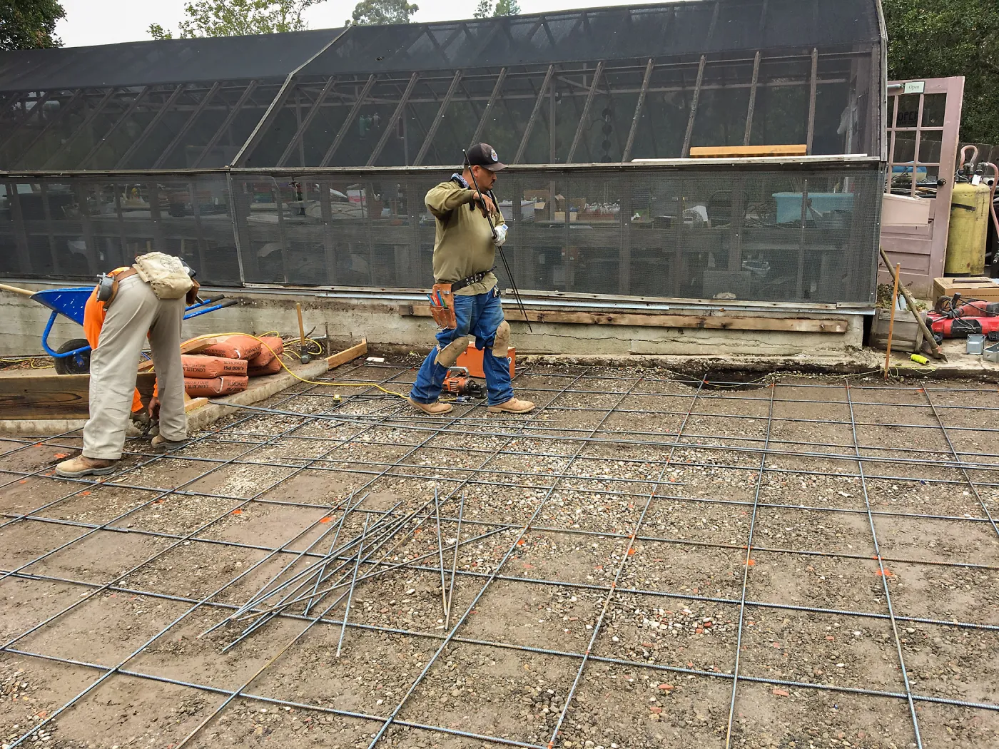 New patio construction, Garden Growers Nursery