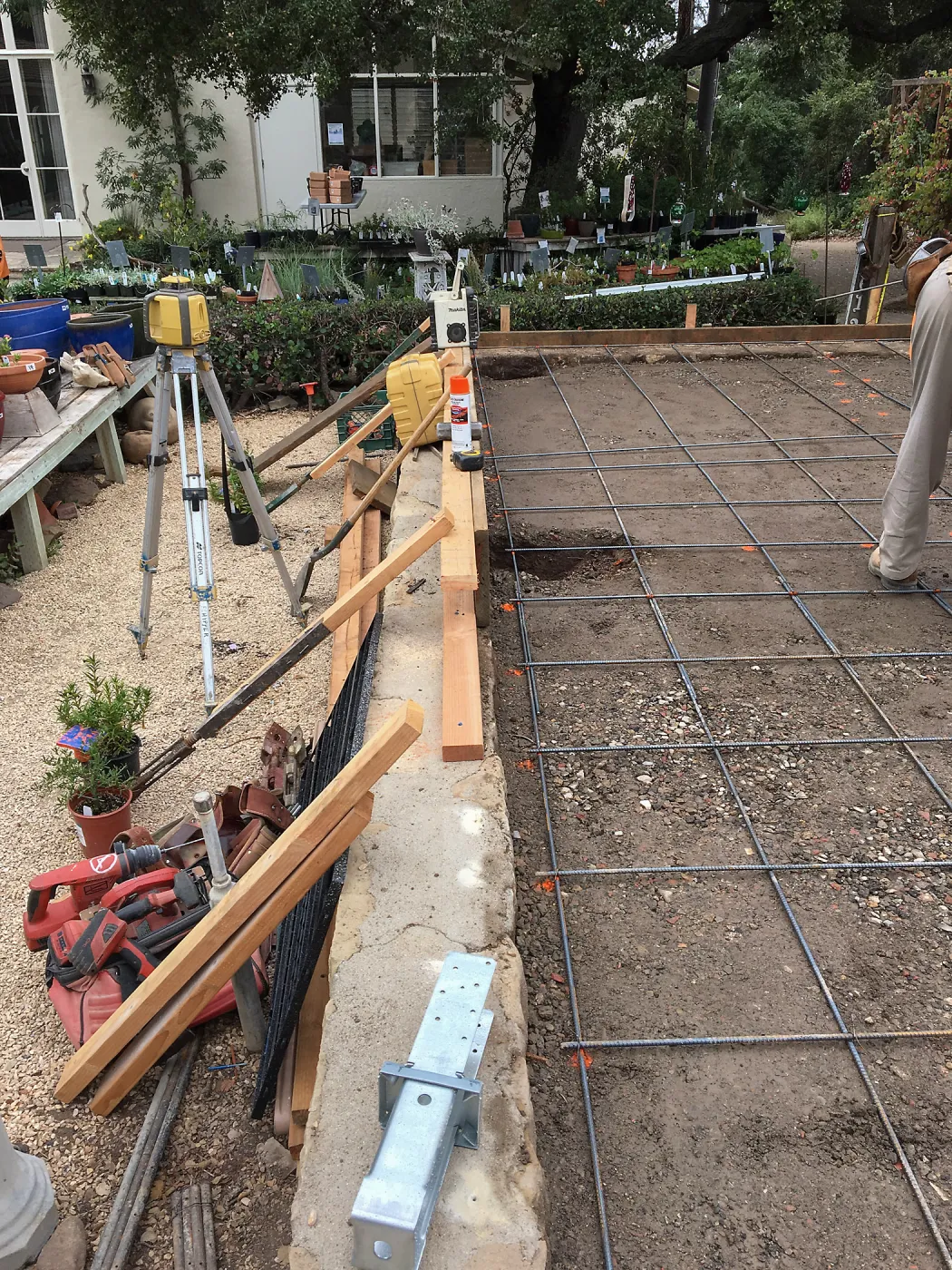 New patio construction, Garden Growers Nursery