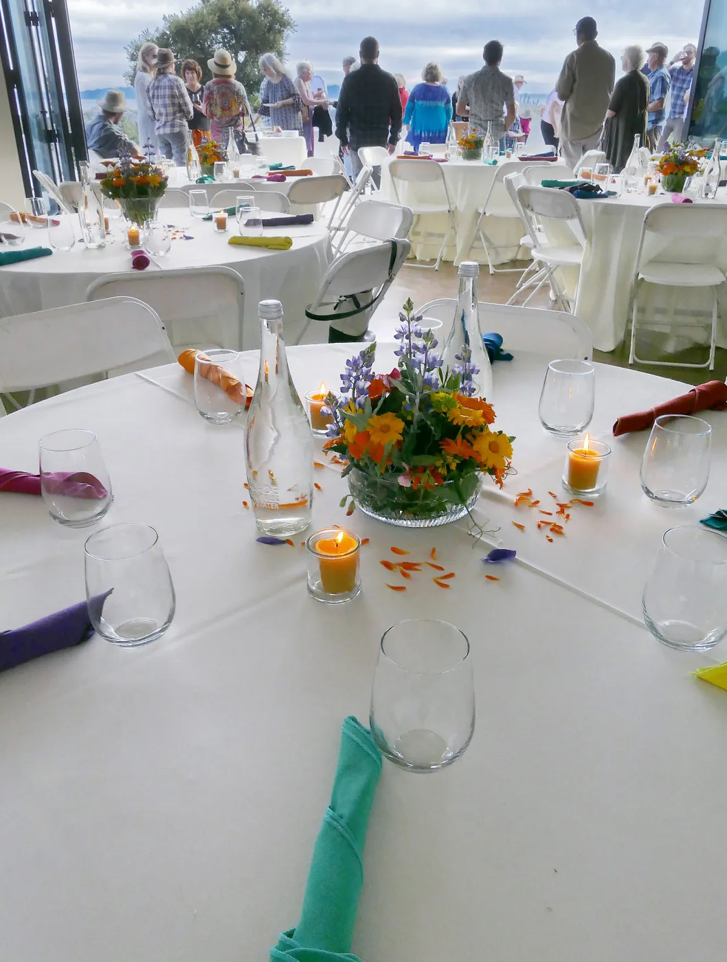 Private event setup in the Pritzlaff Conservation Center Gallery