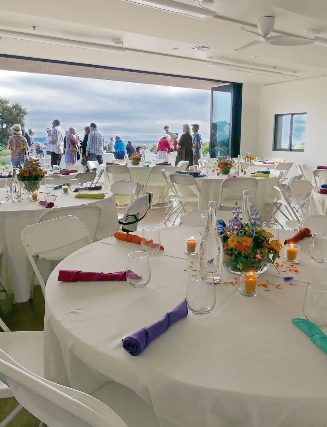 Private event setup in the Pritzlaff Conservation Center Gallery