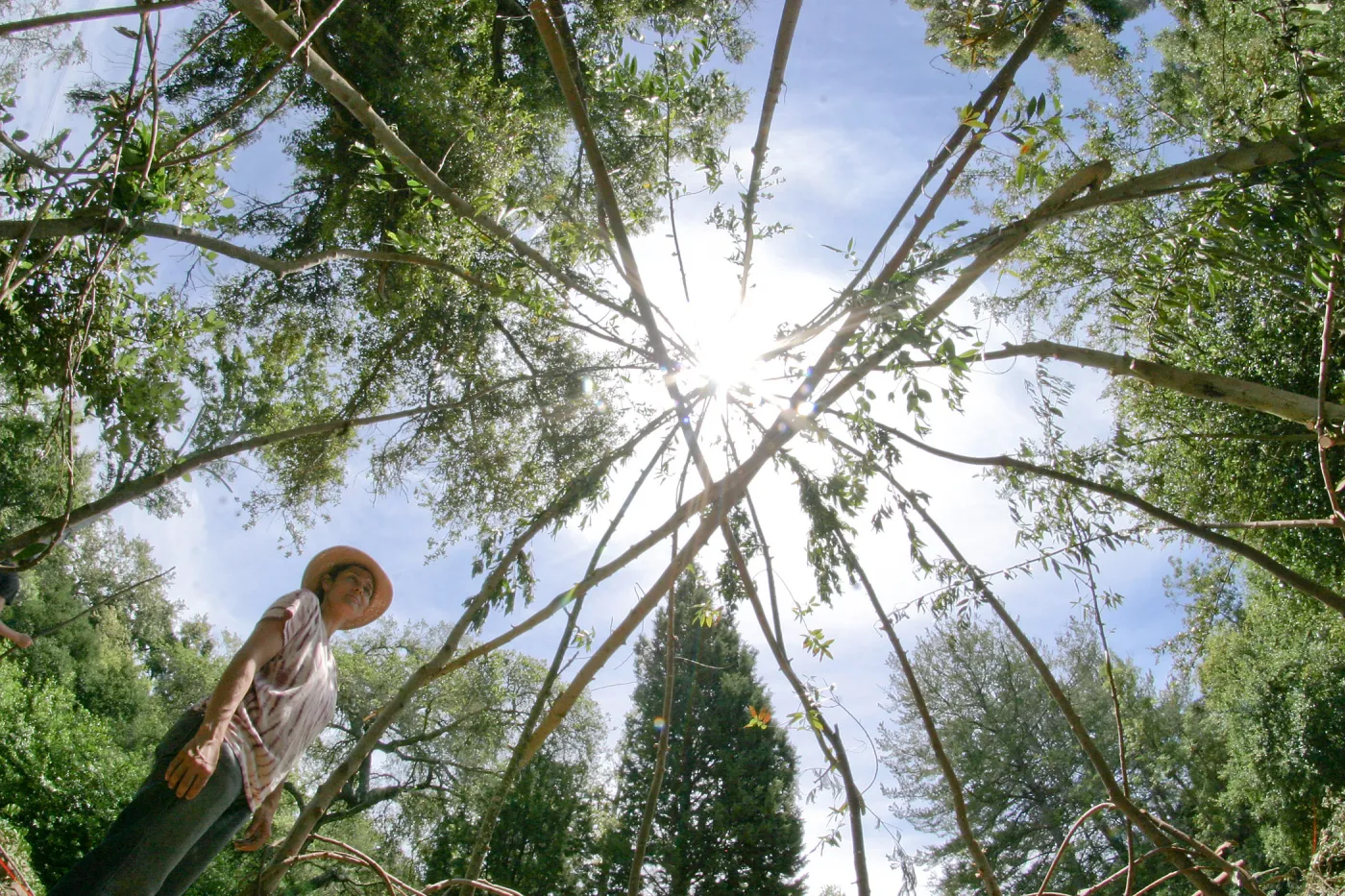 Betsy Lape in the Woodrat House Casita