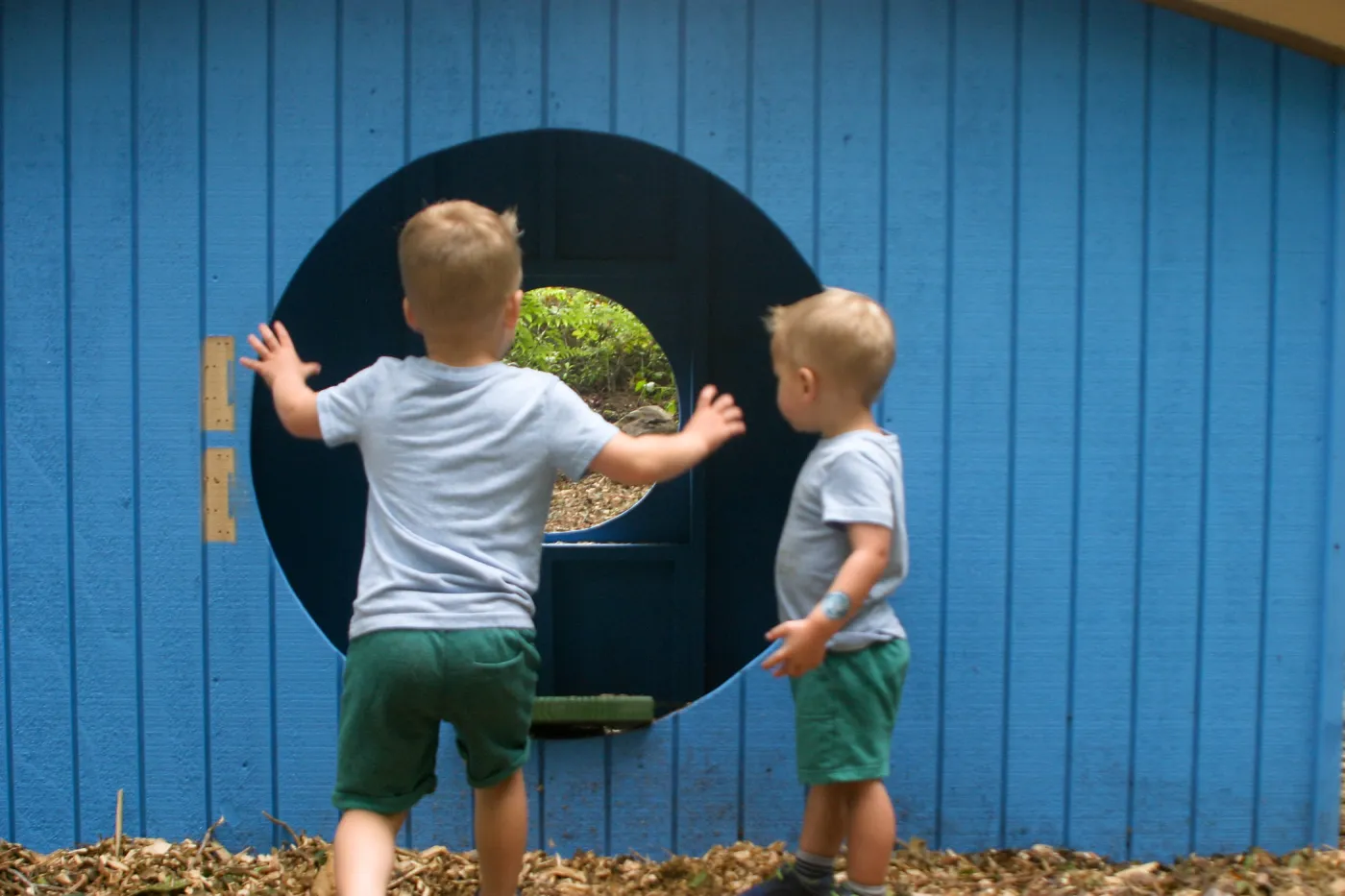 Children playing in the Halfling House Casita