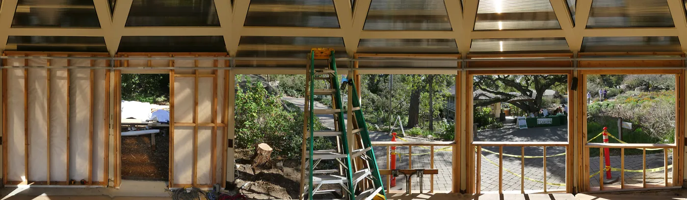 Entry Kiosk Renovation interior panorama