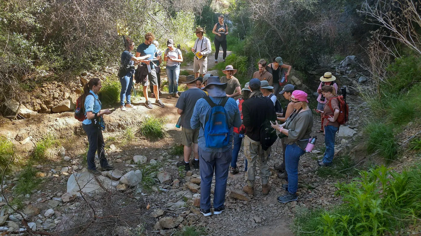 Josie Lesage and Volunteers, Cozy Dell Trail, Thomas Fire Survey - Mapping Recovery project