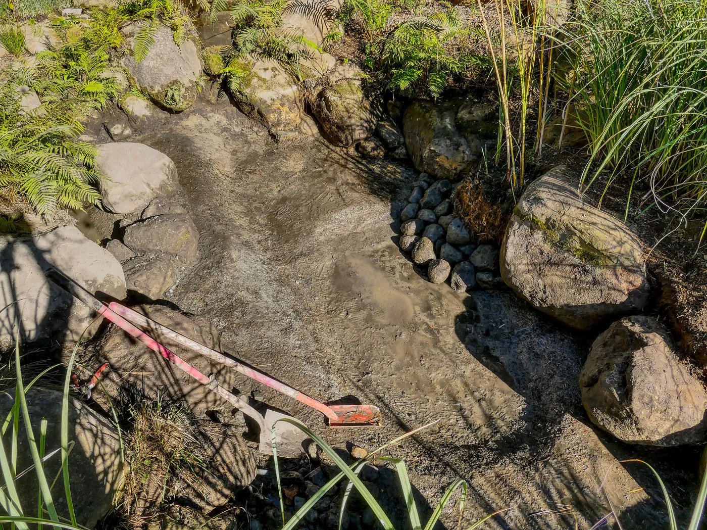 Upper Pond in the Arroyo Section during cleanout project