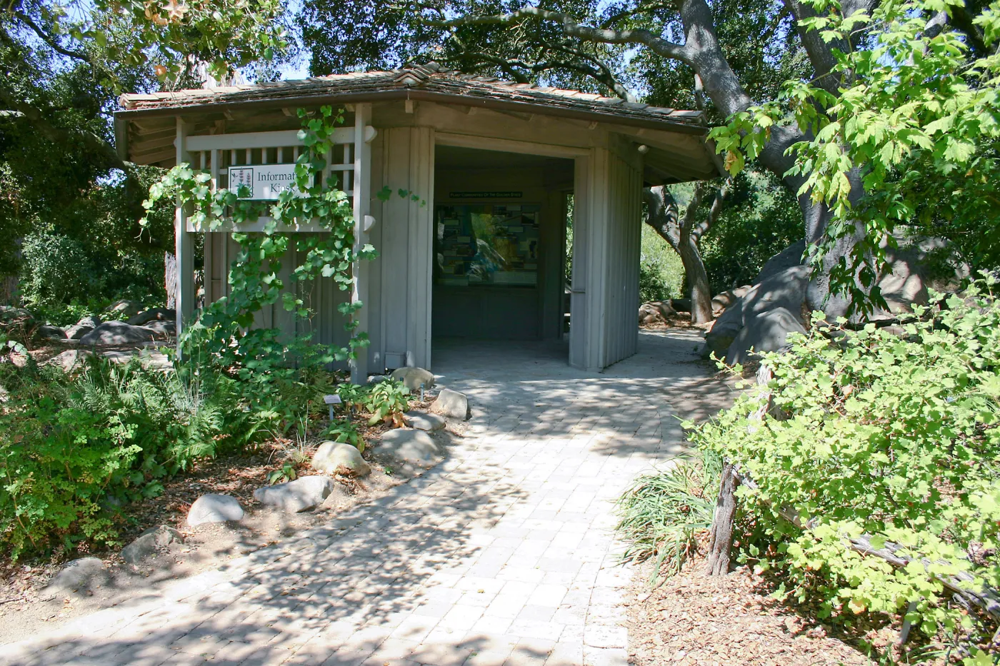 East side of Information Kiosk