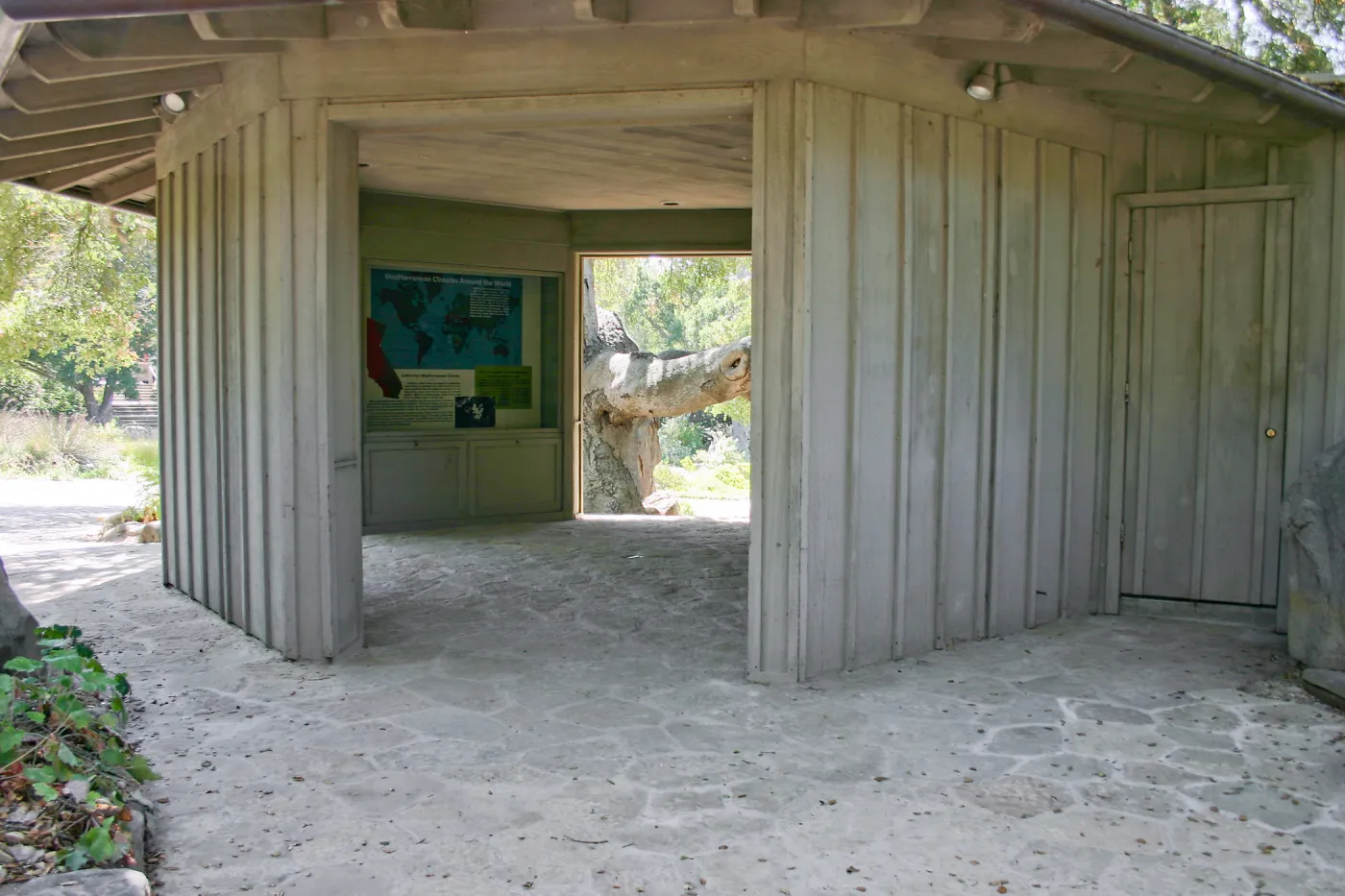 North west side of the Information Kiosk