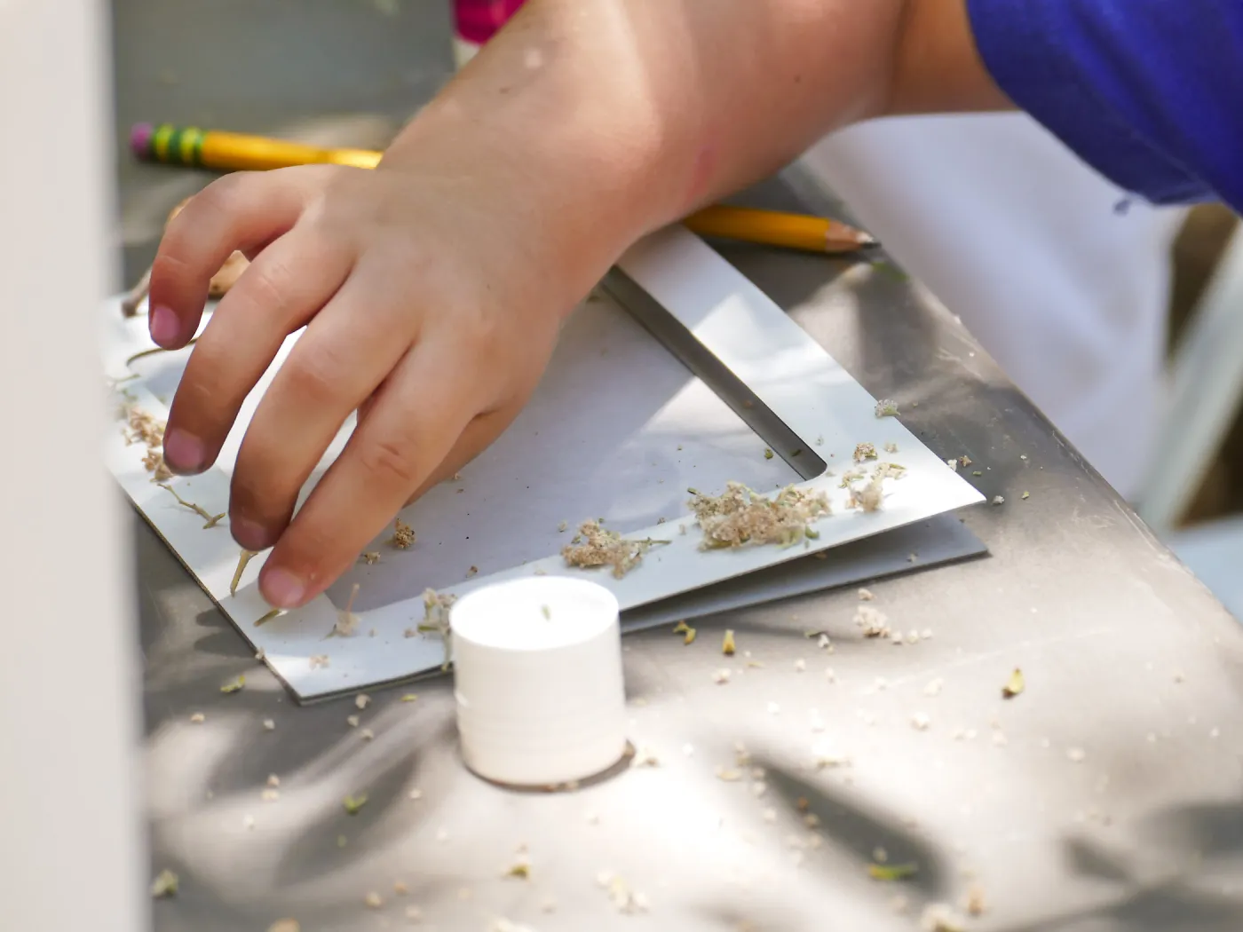 Acorn Adventurers Summer Camp, nature picture frame activity
