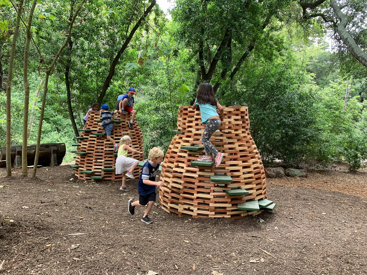 Children playing at the Hives casita
