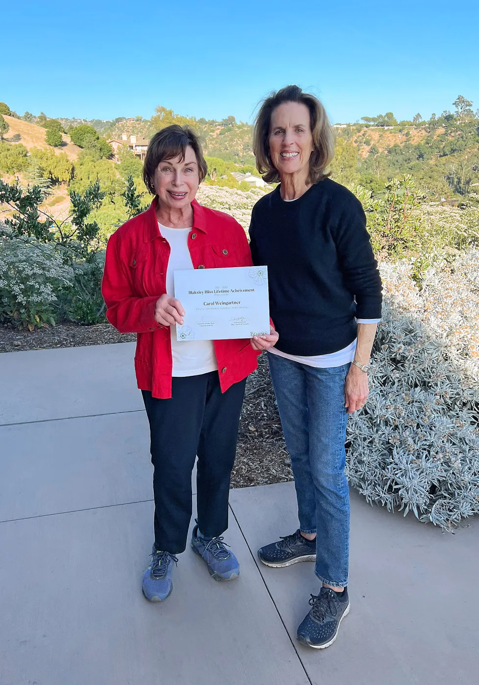 2021-2022 Blaksey Bliss Lifetime Achievement Award winner Carol Weingartner