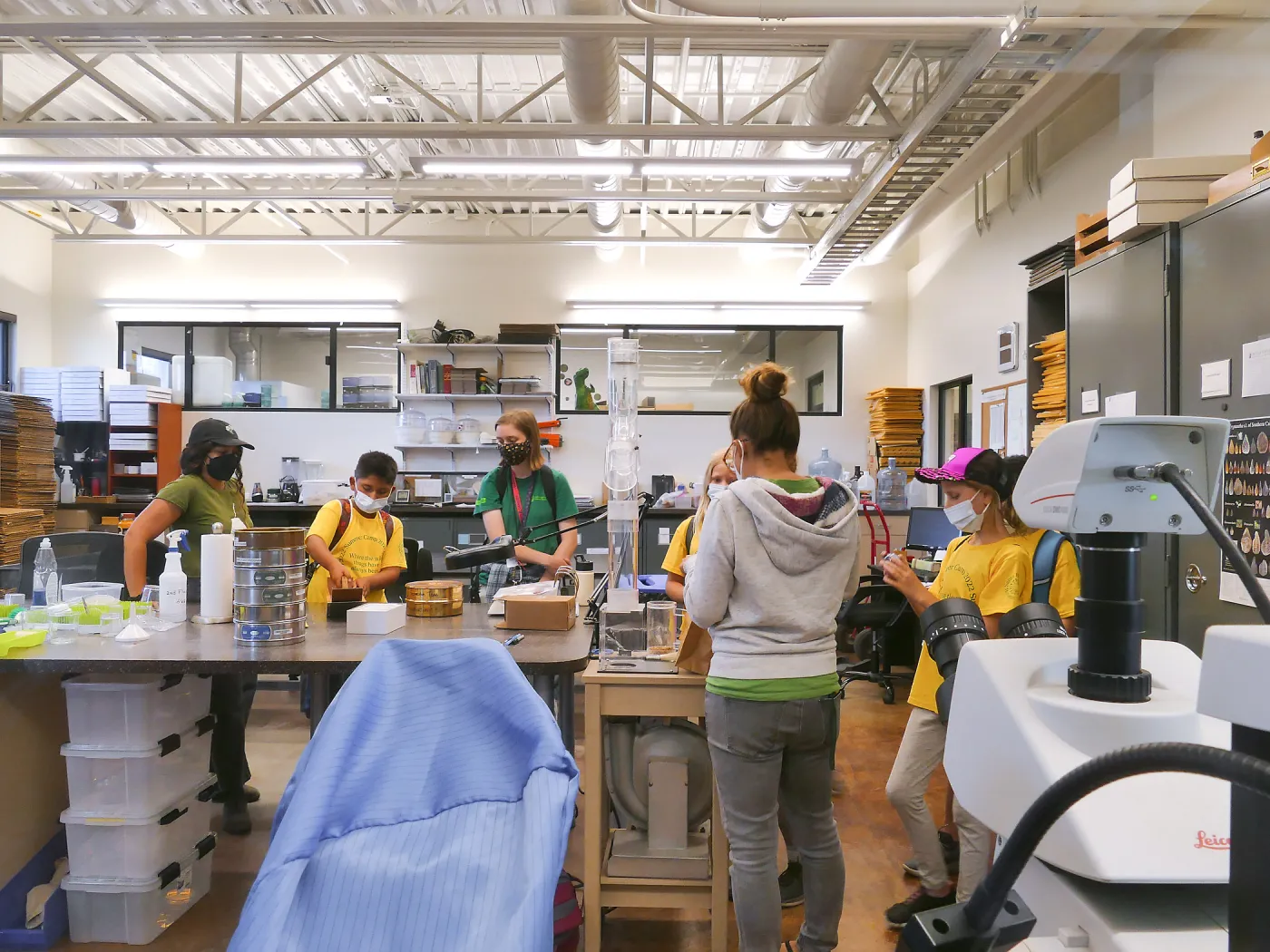 Jr. Naturalist Summer Camp Seed Cleaning Activity