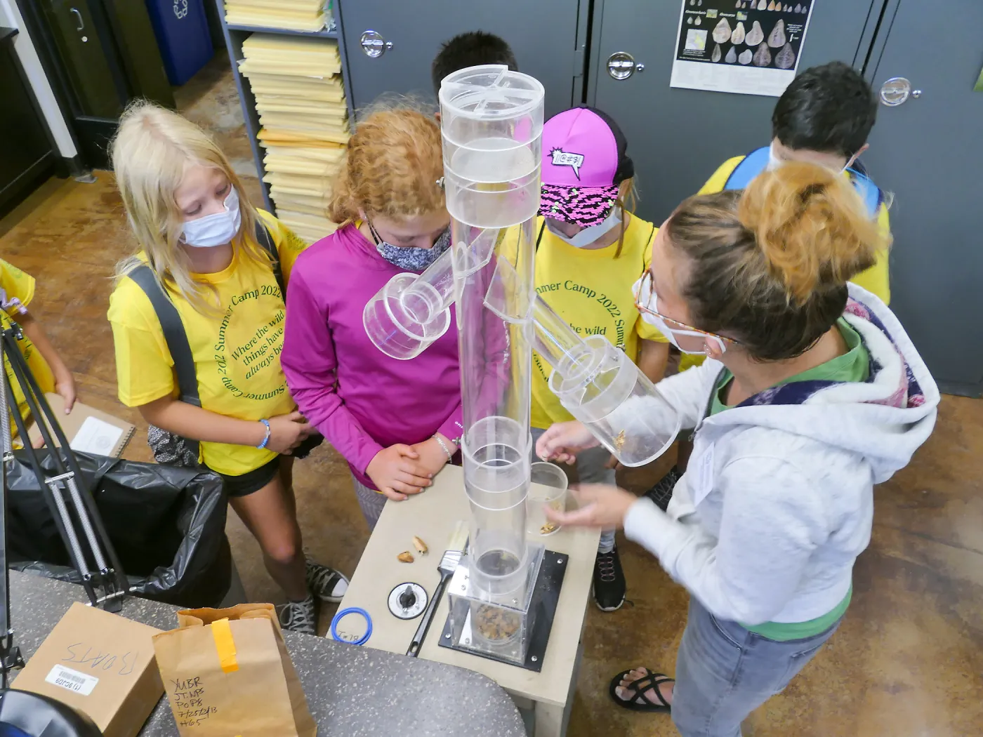 Jr. Naturalist Summer Camp Seed Cleaning Activity