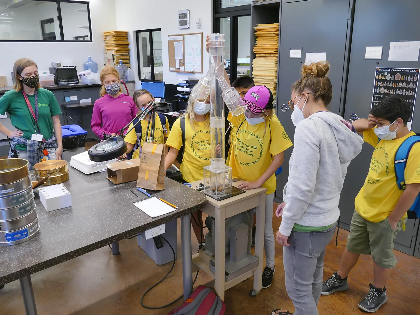 Jr. Naturalist Summer Camp Seed Cleaning Activity