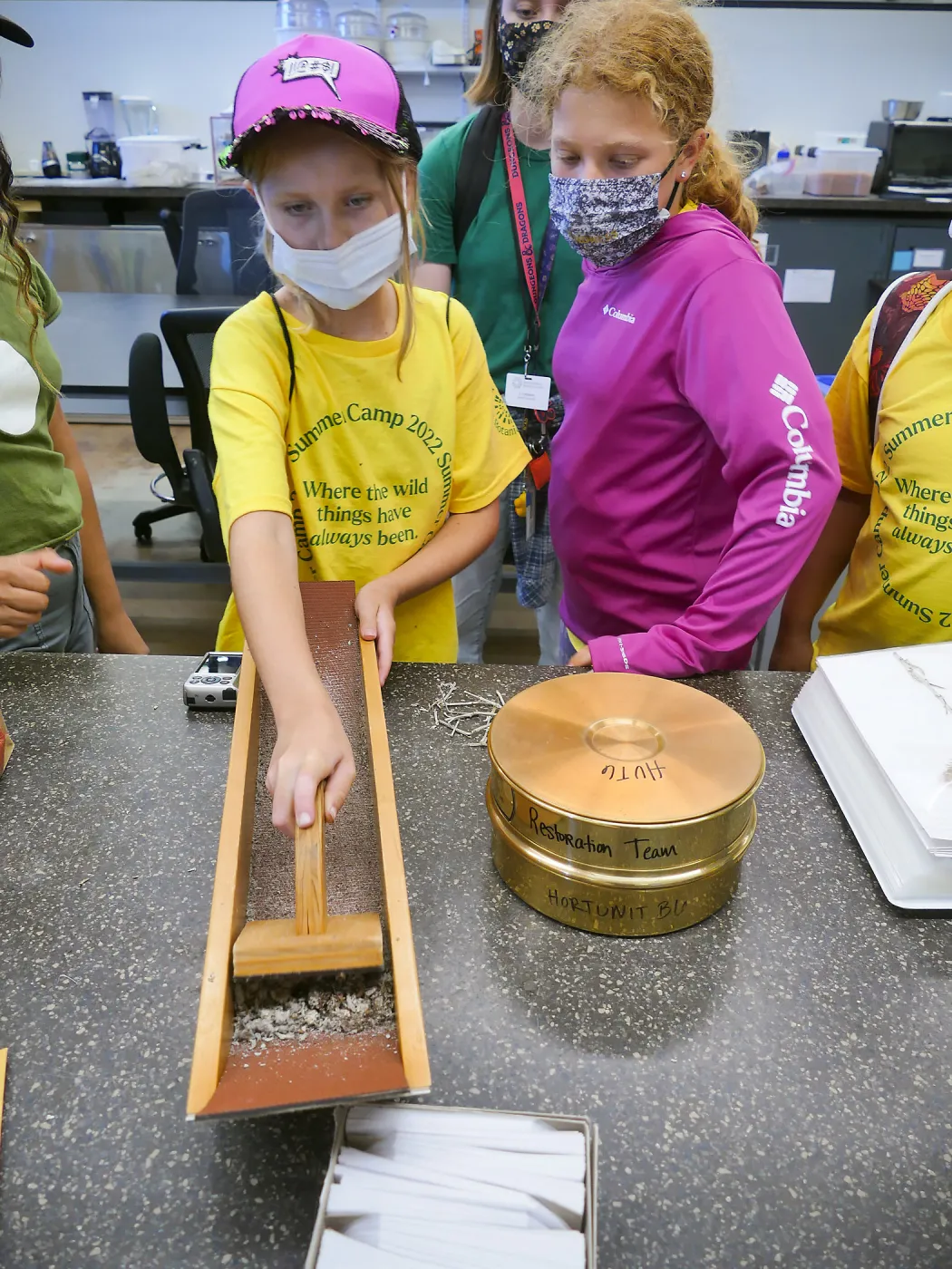 Jr. Naturalist Summer Camp Seed Cleaning Activity
