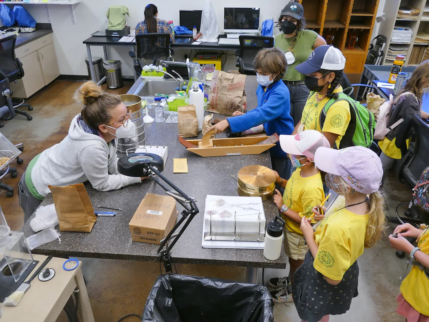 Jr. Naturalist Summer Camp Seed Cleaning Activity