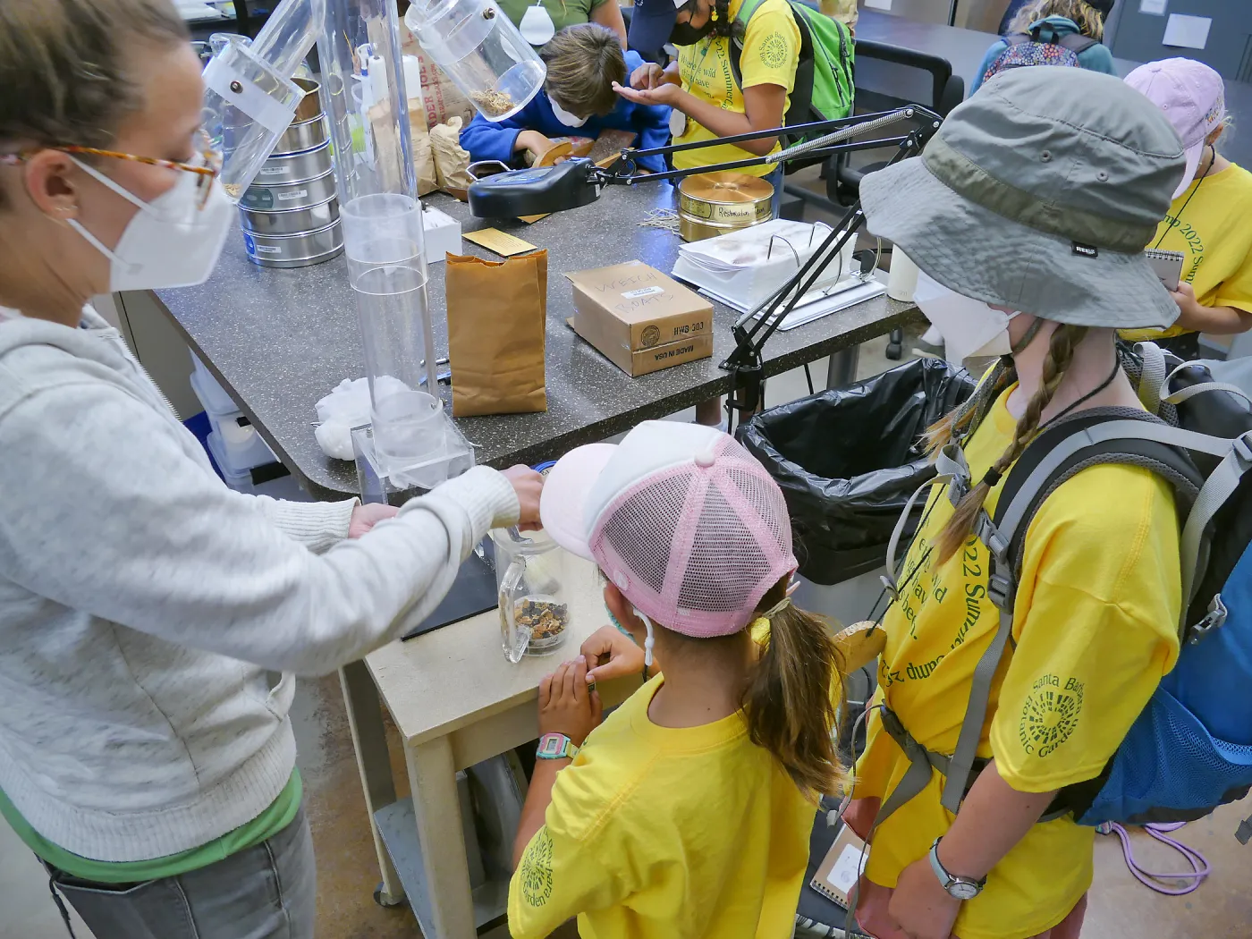Jr. Naturalist Summer Camp Seed Cleaning Activity