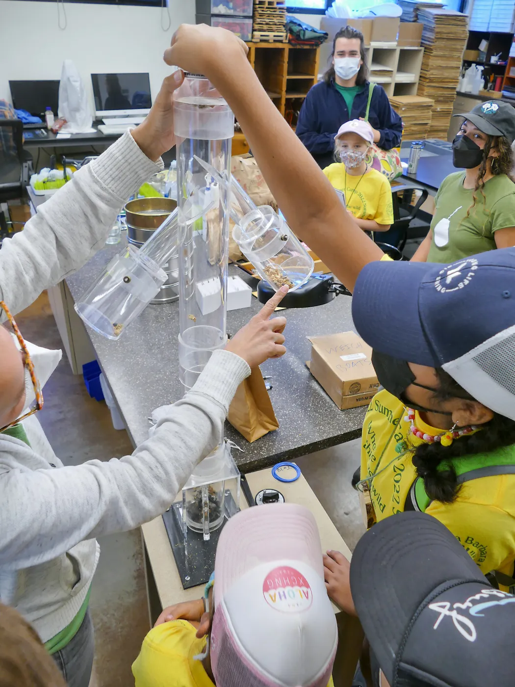 Jr. Naturalist Summer Camp Seed Cleaning Activity