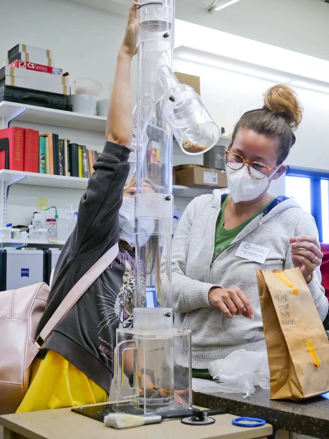 Jr. Naturalist Summer Camp Seed Cleaning Activity