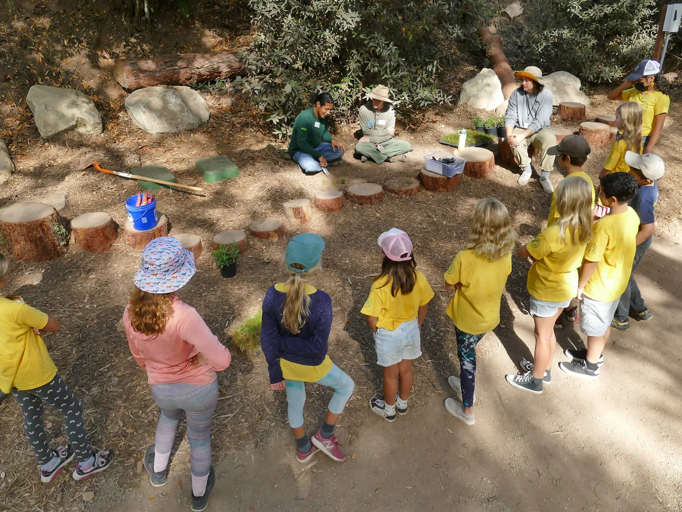 Jr. Naturalist Summer Camp Planting Activity
