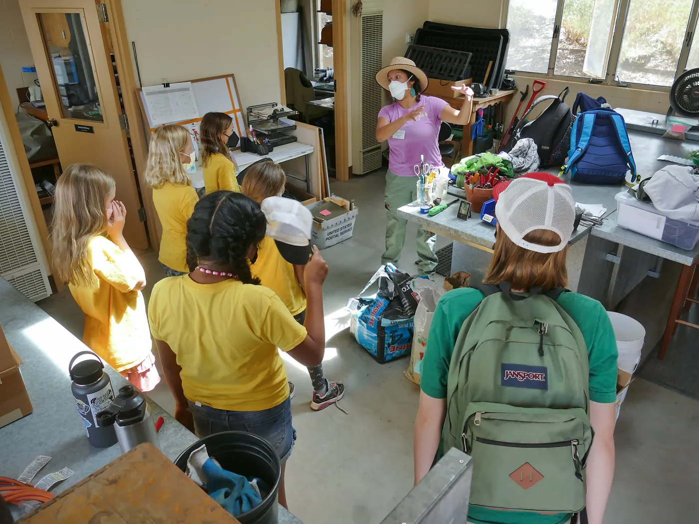 Jr. Naturalist Summer Camp Horticulture Unit Tour