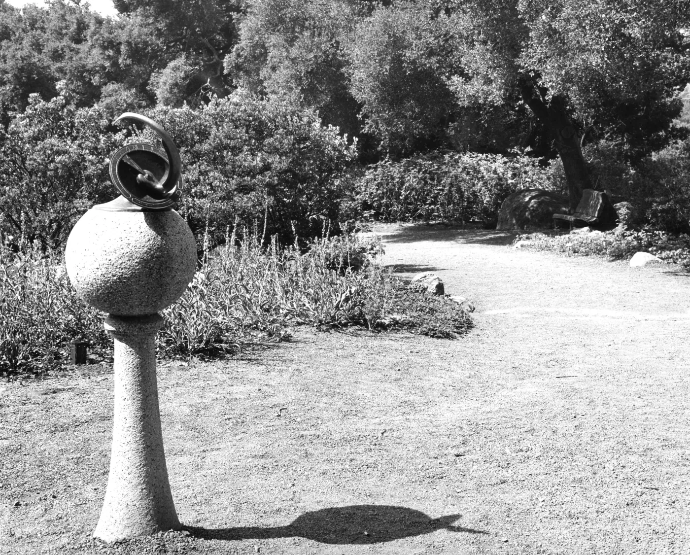 SBBG Sundial at top of Meadow