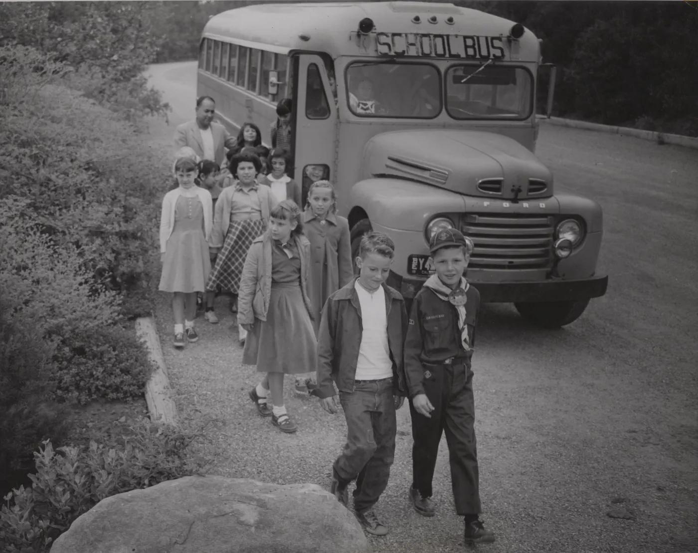 Children in the Garden, Third Grade Mc Kinley School, 1956